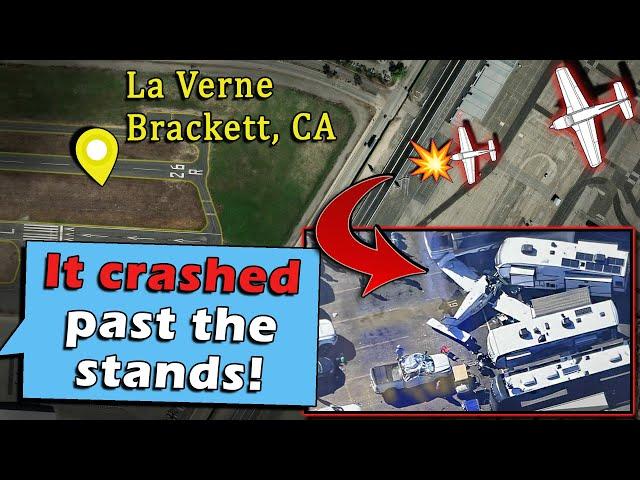 Plane Crashes into Vehicles at Pomona Dragstrip | 4 People Injured