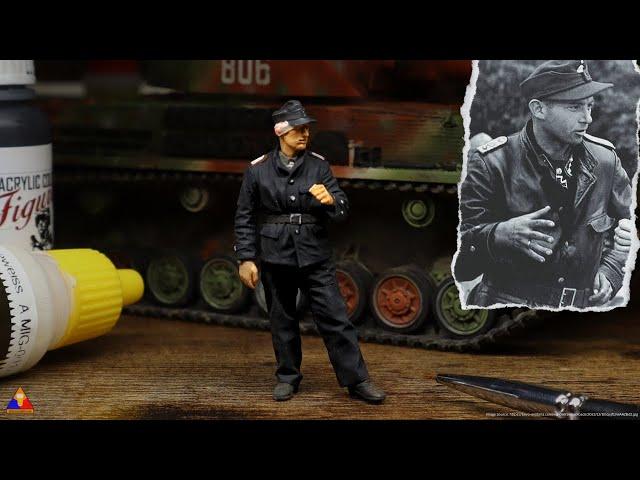 Painting 1/35 Panzer Crewmen… Made Easy! | WWII German Tanker Uniform Tutorial