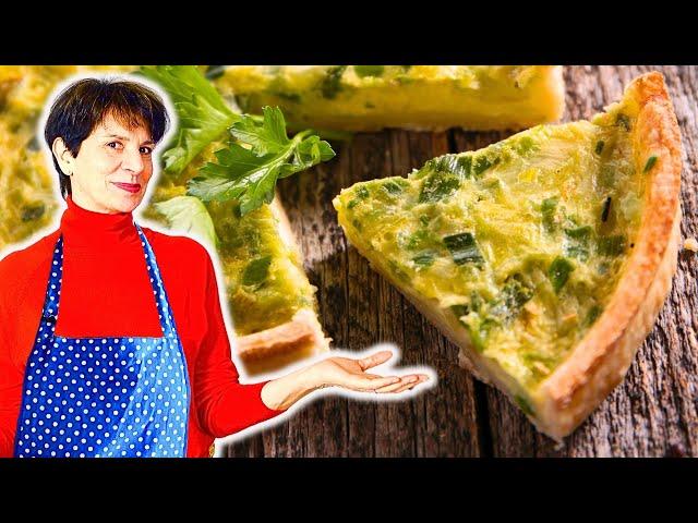 How To Cook A Traditional French Leek Tart - Tarte Aux Poireaux