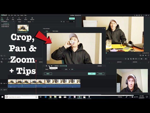 Filmora 9: HOW TO CROP, PAN & ZOOM + TIPS