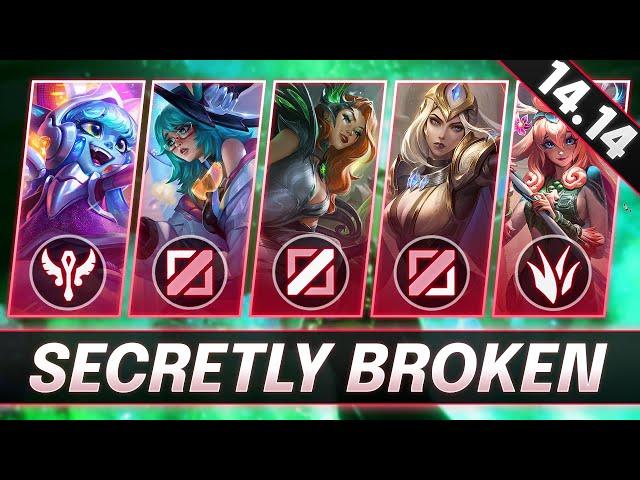 SECRETLY BROKEN Champions In 14.14 for FREE LP - HARD CARRY on Every Role - LoL Guide Patch 14.14