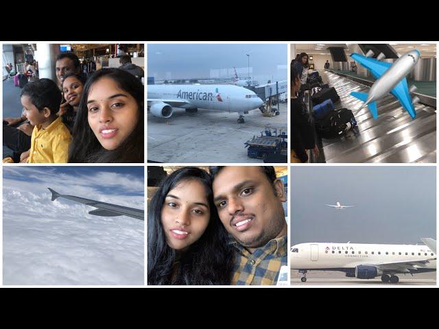 Flight journey from NEWYORK to TEXAS with 2 kids /JFK airport/travel vlog