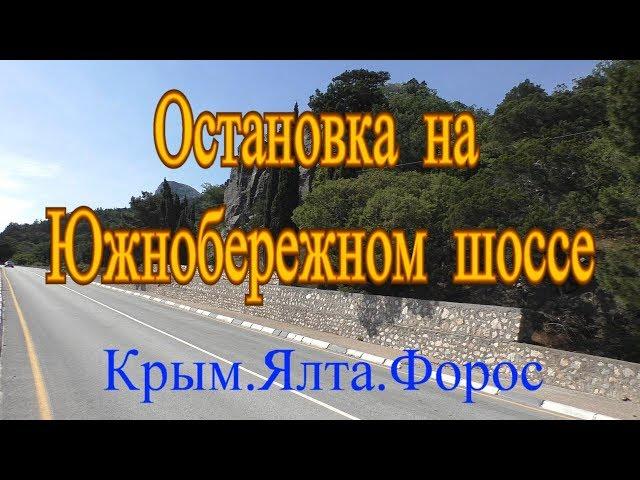 Остановка на Южнобережном шоссе ( Крым.Ялта.Форос)