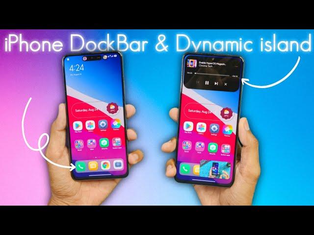 Enable iPhone DockBar, Wallpaper Blur, & Dynamic island On Xiaomi, Redmi, & POCO Devices  No Root