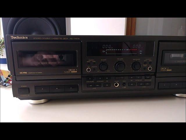 TECHNICS STEREO DOUBLE CASSETTE DECK RS - TR 979 (1993) | AUTO TAPE CALIBRATION