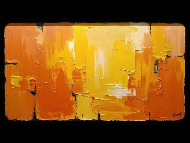 TV Artwork Wallpaper Abstract Painting "Jovial" with Upbeat Background Music
