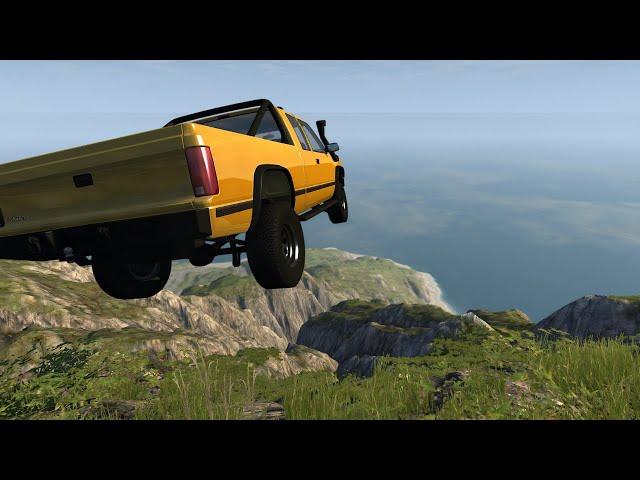 Cars Falling from Mountains | BeamNG.Drive | Epic Gaming