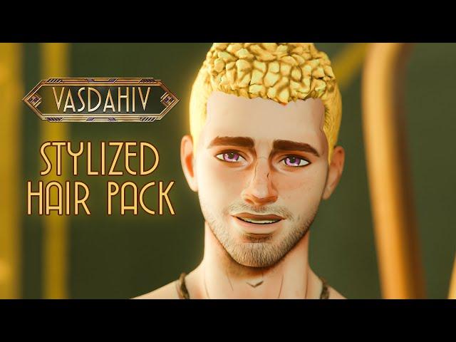 VasDahiv Stylized Hair Pack 1 for Gamers and Animators