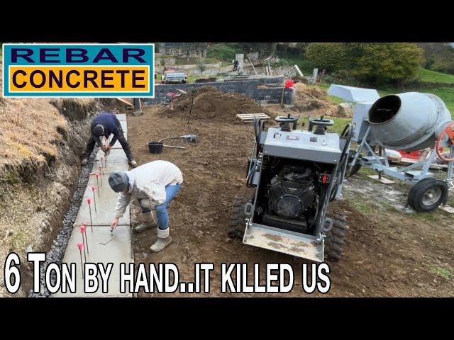 6 Ton of Concrete by hand | It nearly Killed us