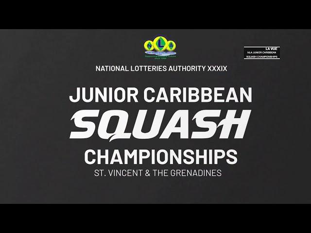 National Lotteries Authority XXXIX Junior Caribbean Squash Championships - St. Vincent - LV COURT 1