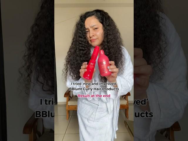 Tried BBlunt Curly Hair products on my frizzy curls - BBlunt Curly Hair Shampoo & Leave in Cream