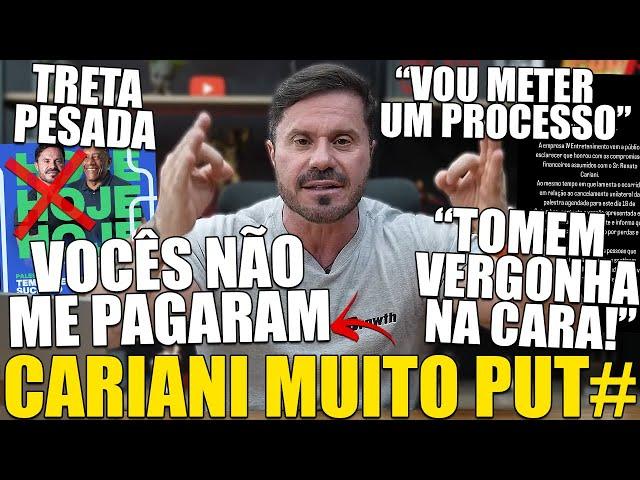 TRETA! CARIANI JOGA MERD# NO VENTILADOR E VAI PROCESSAR EMPRESA QUE SEGUNDO ELE ENGANOU O PÚBLICO