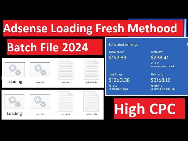 ADX & AdSense Loading Method 2024 | 100% safe Loading Method High eCpm Safe Loading Non Drop Script