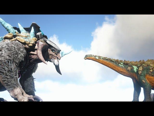 Ice Titan VS Titanosaur - ARK: Extinction | Cantex