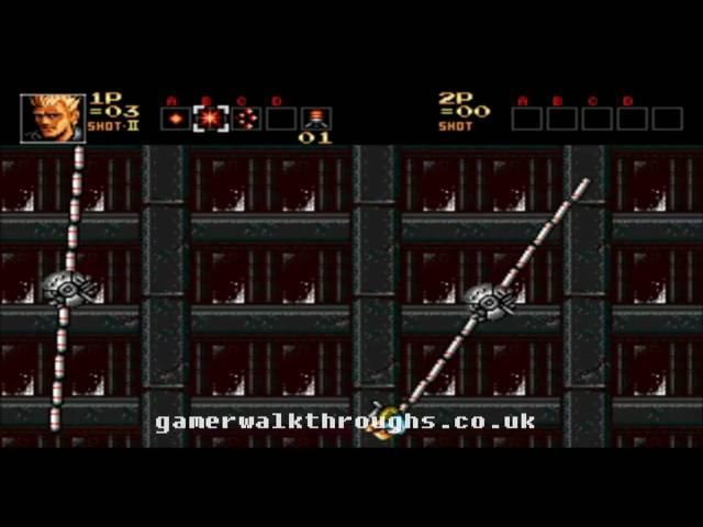 Contra hard corps (SMD) walkthrough - Level 1