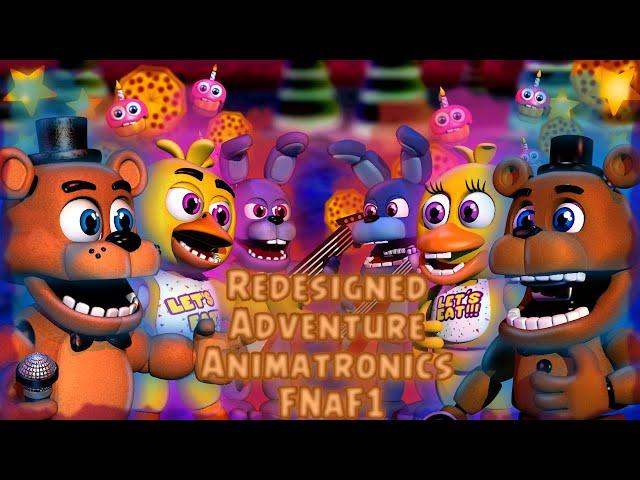 Fnaf World - Redesigned Adventure Animatronics FNaF1 (Mod)