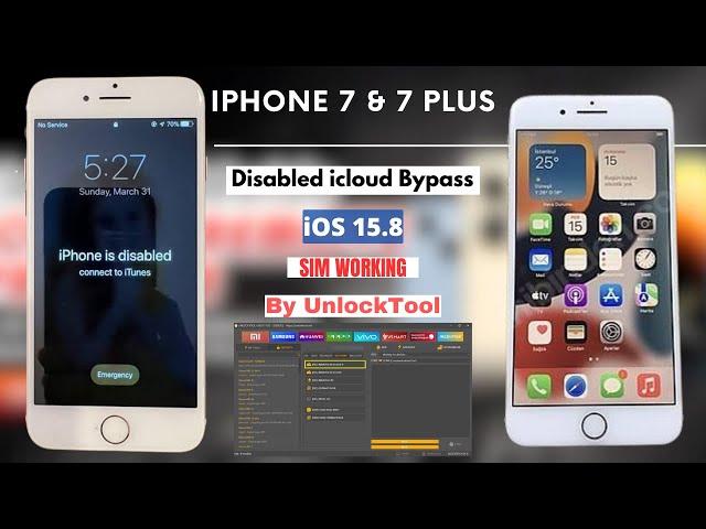 Fix iPhone 7 & 7 Plus Passcode Disabled Ramdisk Bypass iOS 15.8 With UnlockTool. EASY METHOD