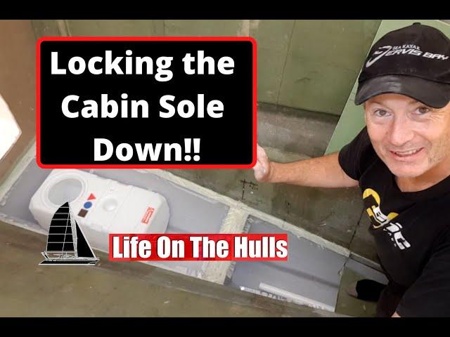 Ep106 Cabin Sole Gluedown  - Life On The Hulls - Catamaran Project Build
