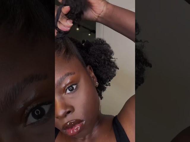 2 Min Hairstyle for Short Natural Hair