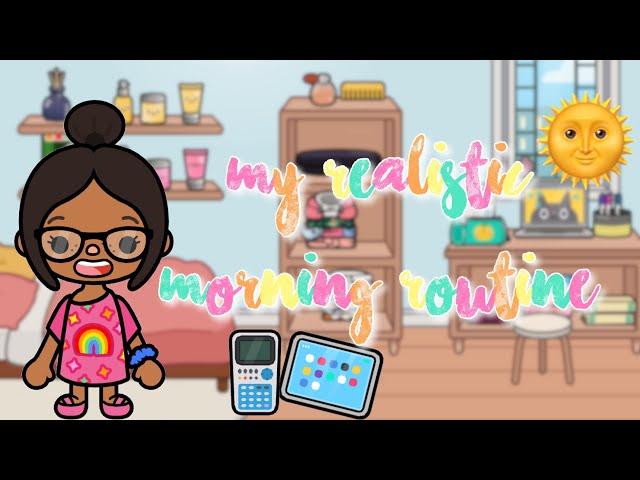 My realistic morning routine w/ my voice!! | Toca life world