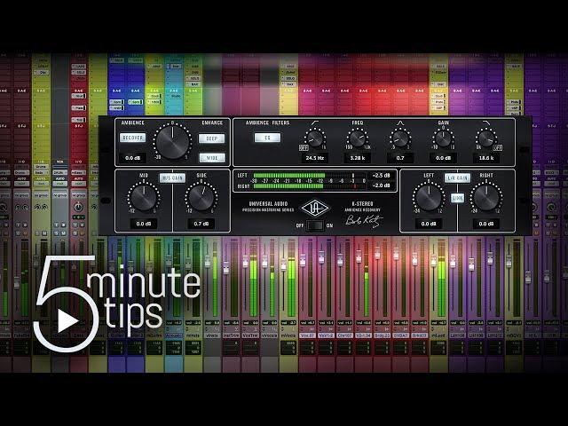 5-Min UAD Tips: Precision K-Stereo Ambience Recovery Plugin Tutorial