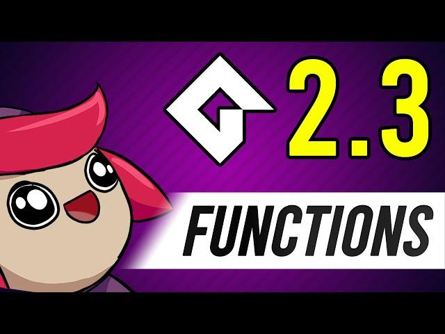 GameMaker Studio 2.3: FUNCTIONS! (+ Method Scope & Static Variables)