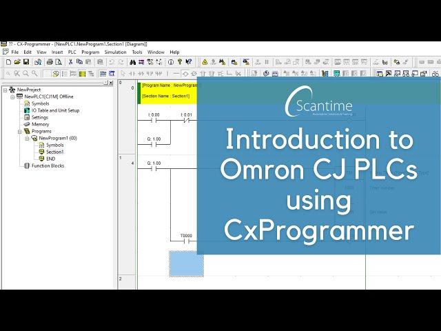 An Introduction to Omron CJ PLCs using CxProgrammer!