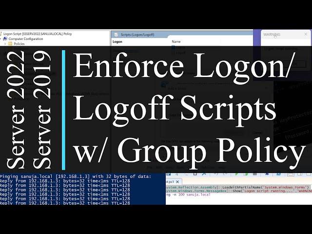 How to execute logon and logoff scripts using Group Policy Objects (GPO) - Active Directory (AD)