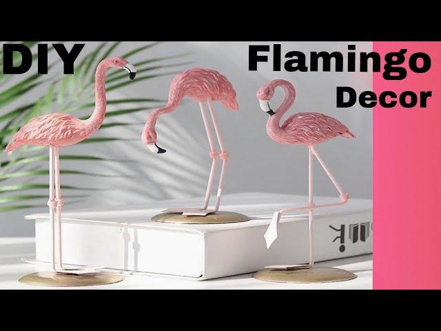 DIY Flamingo sculpture with Clay | Flamingo Decor |diy decor ideas |Clay Mural Craft |Ayish Creation