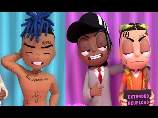 Artist Animated XXXTENTACION 6ix9ine Ski Mask Lil Peep