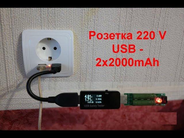 Розетка с USB с Алиэкспресс