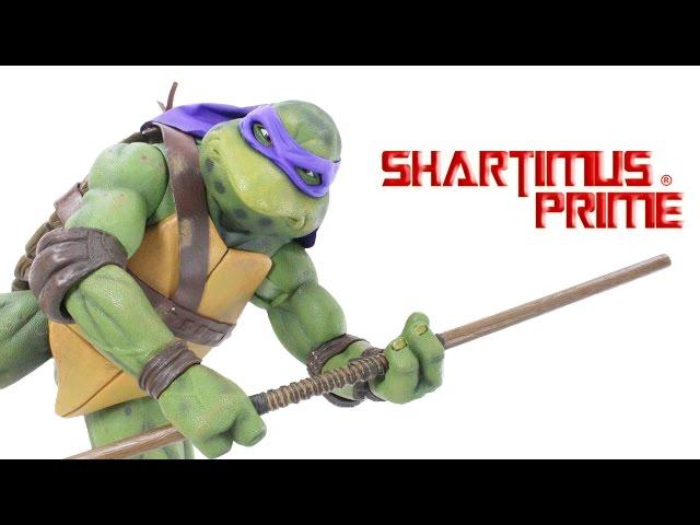 NECA TMNT 1:4 Scale Donatello 1990 Teenage Mutant Ninja Turtles Movie Action Figure Toy Review