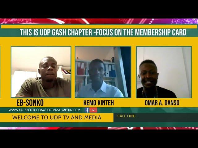 WELCOME TO UDP TV AND MEDIA SPECIAL EDITION WITH UDP GASH CHAPTER MEMBERSHIP