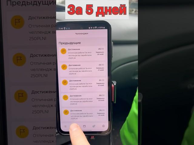 Заработок на Glovo за 5 дней #glovo #еда #деньги