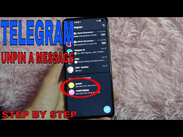  How To Unpin A Message On Telegram 