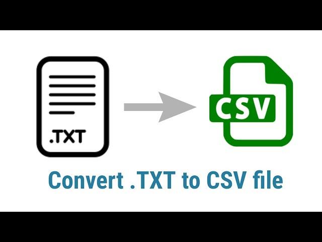 How to convert txt file to csv or excel file