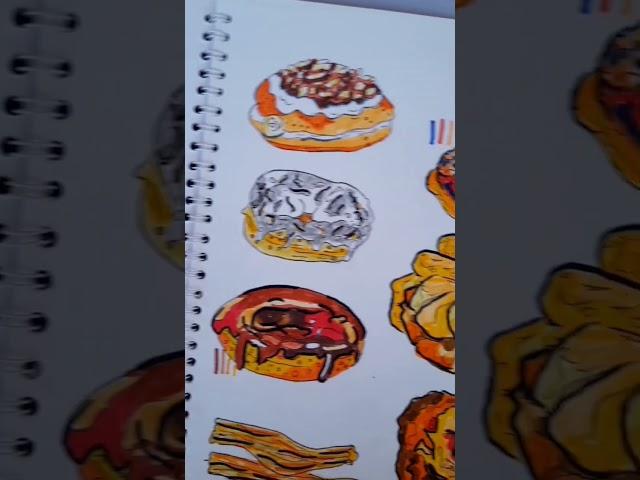 desserts painting