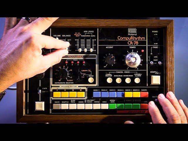 Roland CR-78 Vintage Drum Machine In Action