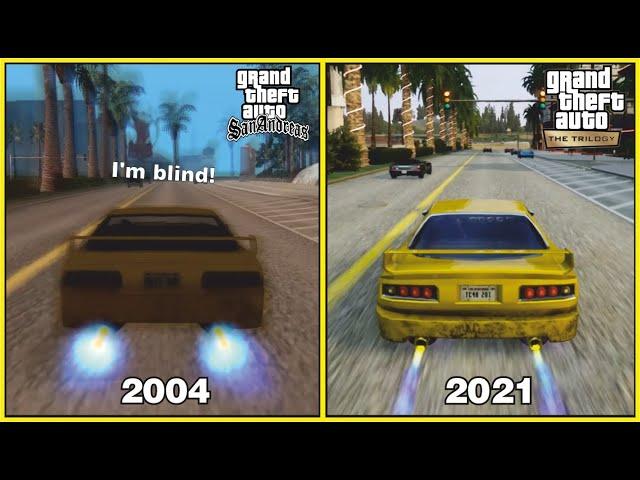 GTA San Andreas: The Definitive Edition Physics & Details Comparison