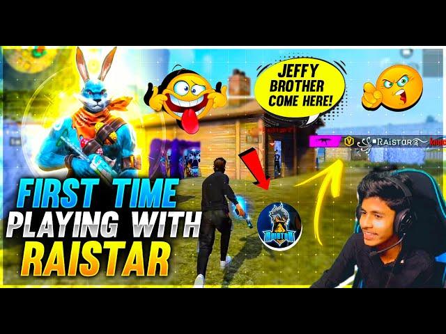 First Time Playing With Raistar||Aj Jeffy Vs Raistar MVP Challenge||Garena-Free Fire#Raistar