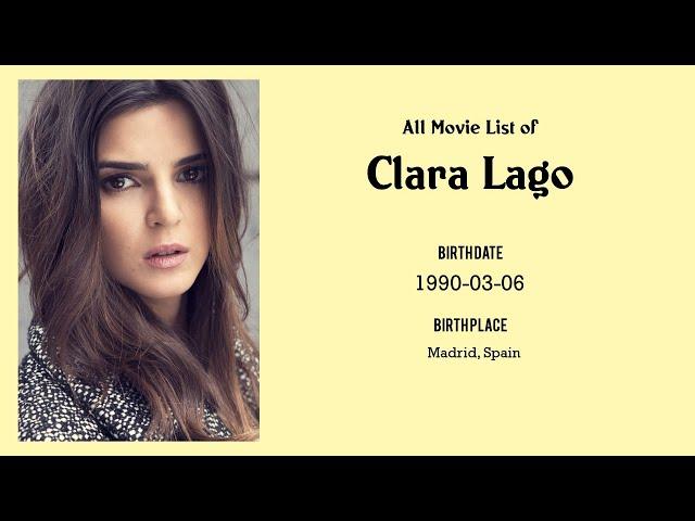 Clara Lago Movies list Clara Lago| Filmography of Clara Lago