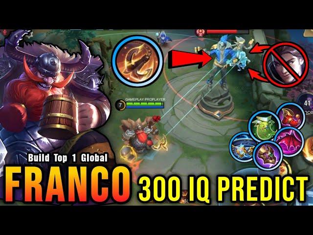 MVP Tank!! Franco 300 IQ Predict!! - Build Top 1 Global Franco ~ MLBB