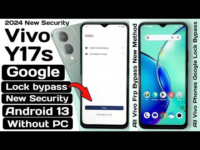 Vivo Y17s frp bypass android 13 | Vivo Y17s (V2310) Google Lock Bypass | Vivo Y17s Frp Bypass