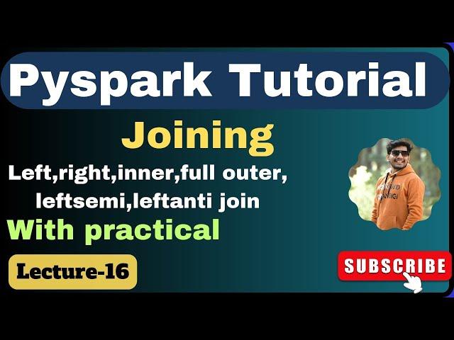 16. Joining in Pyspark | Pyspark Tutorial