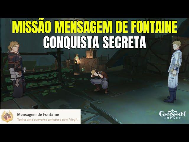 CONTINUAÇÃO DA MISSÃO MARÉ AQUOSA "UMA MENSAGEM DE FONTAINE" GESNHIN IMPACT