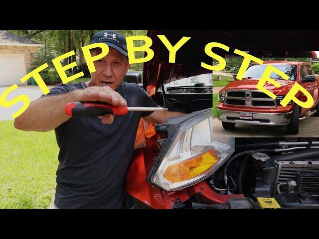 How To Replace The Headlight Assembly 2009-2018 Dodge Ram 1500 | Paul Ricalde