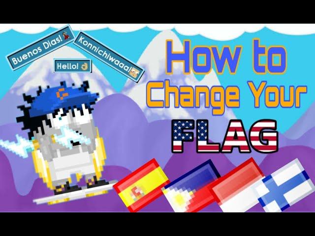 How to Change Flag on Growtopia! For Pc/laptop #GROWTOPIA #TUTORIAL #EASY