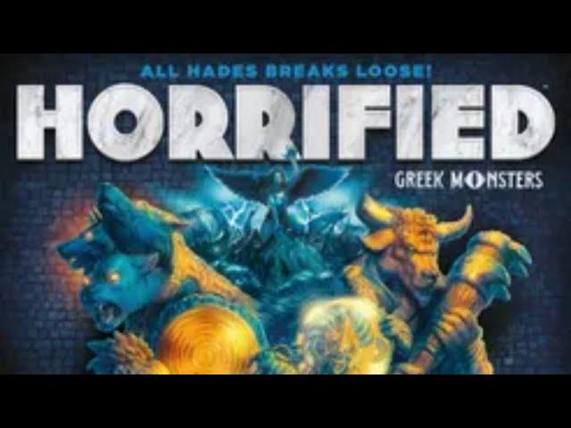 Horrified: Greek Monsters Solo Board Game Playthrough (Medusa and Cerberus)