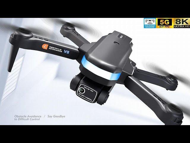 V8 Obstacle Avoidance Low Budget 8K Drone – Just Released !