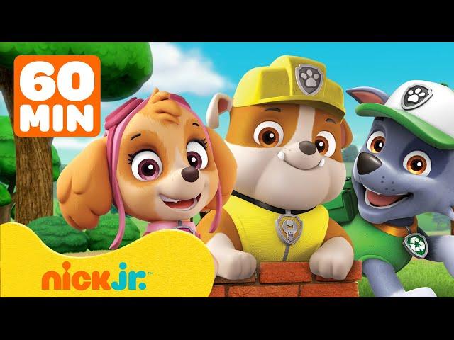 Patrulha Canina | Rubble & Patrulha Canina em Resgates Épicos! | 1 Hora de Compilação | Nick Jr.